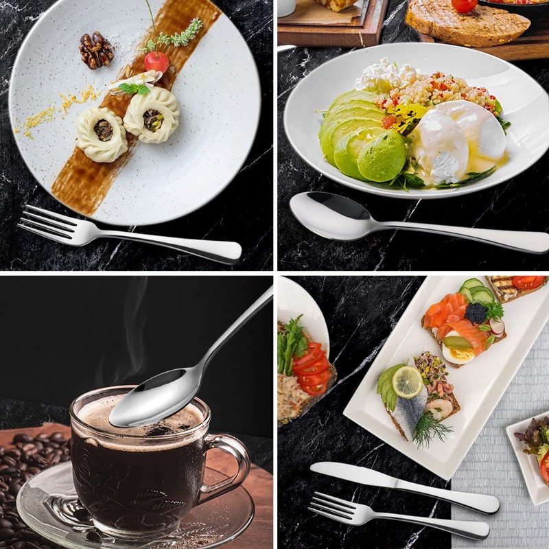 Stainless Steel Silverware Set for 12, 60 Piece Flatware Cutlery