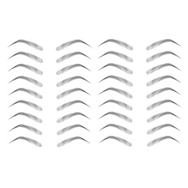 Yesallwas 4D Eyebrow Tattoo Sticker False Eyebrows Long Lasting Waterproof Makeup Eyebrow Transfers Stickers for Women Lady 2 Sheets (BLACK-11)