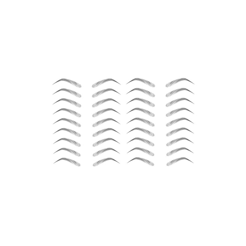 Yesallwas 4D Eyebrow Tattoo Sticker False Eyebrows Long Lasting Waterproof