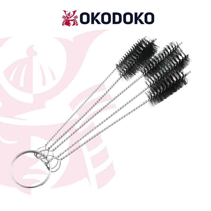 Round Pipe Tube Wire-Brush Set of 5 Brushes on Ring
