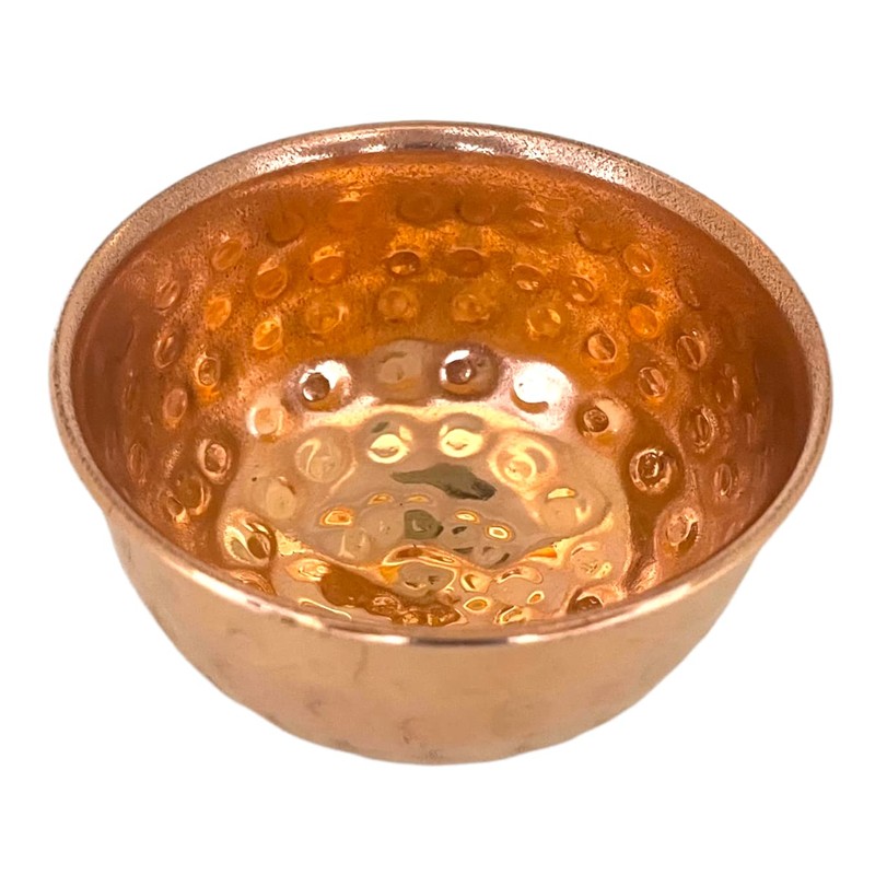 Crystalo - Copper Offering Bowl, 3 Inch Diameter, Great for