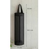 Plastic Bag Holder 2 Packs Mesh Hanging Storage Dispensers (Black,