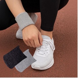 Elastic Wrist Support Strap for Exercise, Gym & Running Sports Black - 1pc 10ea