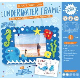 Express Yourself MIP Get Set Make Create Your Own Felt Underwater Picture Frame Kids Craft Kit for Kids GSET024
