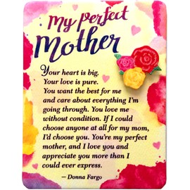 Blue Mountain Arts Mom Magnet with Easel Back—Mother's Day, Holiday, Birthday, or "I Love You" Gift from a Son or Daughter by Donna Fargo, 4.9 x 3.6 Inches (My Perfect Mother)