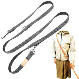 Pet Pilala Dog Leash Shoulder Leash Hands-Free Photographic 2 Head Pull 3D Mesh Material Lightweight Durable Multi-functional Small Dogs Medium Dog Training Training Running Jogging 3.9 - 6.9 ft (1.0