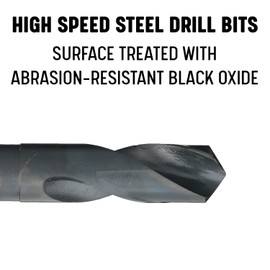 Drill America - DWDRSD59/64 59/64" Reduced Shank High Speed Steel Drill Bit with 1/2" Shank, DWDRSD Series