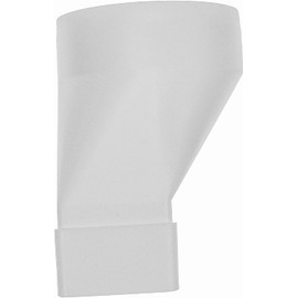 Vent Systems Rectangular Pipe Connectors for Round Pipe 100 mm Connection 110 x 55 mm, Pack of 2 For Ventilation Systems, Heating, Cooling