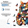 Jigfoxy Maine Coon Cat Wooden Puzzle for Adults, Wooden Puzzle
