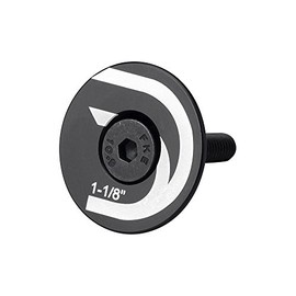 Deda Elementi Unisex's Flat Top Cap & Bolt, Black, 1 1/8"