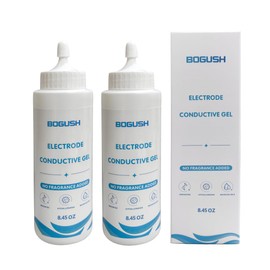 Bogush Electrode Conductive Gel for TENS Unit Pads Odorless Electrode Gel for All Types of Self-Adhesive Electrodes Improves The Conductivity of TENS Electrode Pads Safe Use 8.45 oz Pack of 2