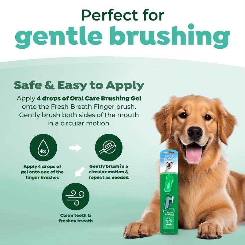 TropiClean Fresh Breath Finger Toothbrushes for Dogs & Puppies |