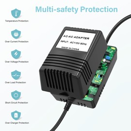 SLLEA 12V 1A AC-AC Adapter for Fiber Optic Christmas Trees Class 2 Power Supply Cord