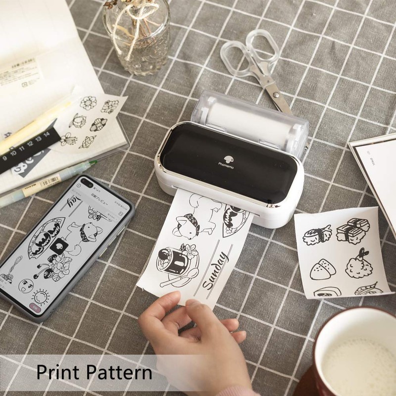 Phomemo 80 mm 3 Inch Sticker Paper - Black on