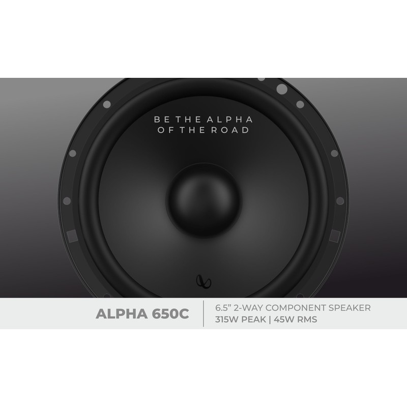 Infinity Alpha 650C 6.5 inch Two-Way Component Car Speaker Peak