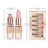 Lápiz Labial Baolishi Pearl Shimmer Hidratante Antiadherente
