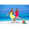 12" Rainbow Colored Party Pack Inflatable Beach Balls - Beach