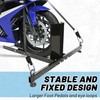 KUAFU Motorcycle Wheel Chock Stand Upright 1800 LBS, Wide Range