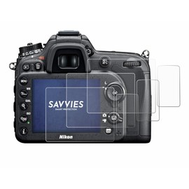 Savvies Screen Protectors for Nikon D7100 Ultra Transparent Pack of 6