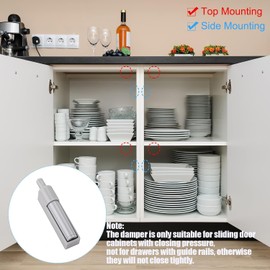 Pack of 12 Soft Close Door Damper Furniture Door Damper Cabinet Door Damper Soft Close Door Damper Cabinet Door Damper for Retrofitting Softclose