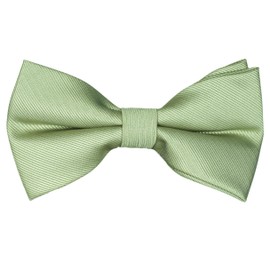 ZENXUS Pre-Tied Bow Ties, Formal Solid Tuxedo Bowties, 3 Sizes for Toddlers, Boys and Youths, Sage Green