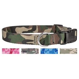 Country Brook Design Woodland Camo Deluxe Dog Collar - Medium