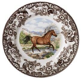 Spode Woodland American Quarter Horse Dinner Plate