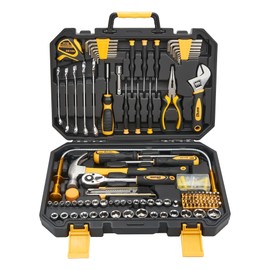 KOOPOOL 159 Piece Tool Set, Tool Box Kit for Mechanic and Car, General Household Home Tool Kit, Basic Tool Kit for Home Auto Repair, with Storage Case