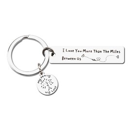 Long Distance Relationship Gifts Keyring for Daughter Son Christmas Gifts for Mum Dad I Love You Keychain for Husband Wife Birthday Gift for Boyfriend Girlfriend Going Away Gift for Sister Brother