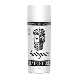 HAIRGAIN HAIR FIBRE for Thinning Hair Undetectable & Natural - 28g Bottle - Conceals Hair Loss Instantly - Hair Building Fibre Thickener & Topper for Fine Hair for Men & Women (Dark Brown)
