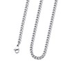 KeyStyle Stainless Steel Chain Necklaces For Rapper, 3mm Thin Curb