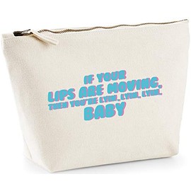 Hippowarehouse If your lips are moving, then you're lyin' lyin' lyin printed make up cosmetic wash bag 18x19x9cm
