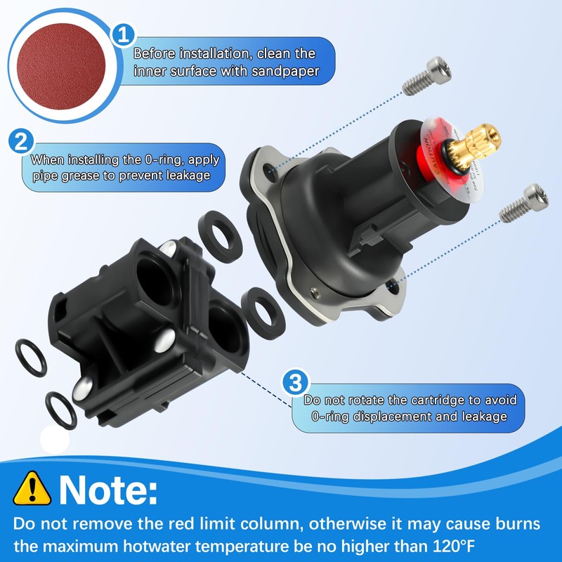 2 Pack-GP76851 Mixer Cap and Pressure Balancing Unit Kit, Compatible