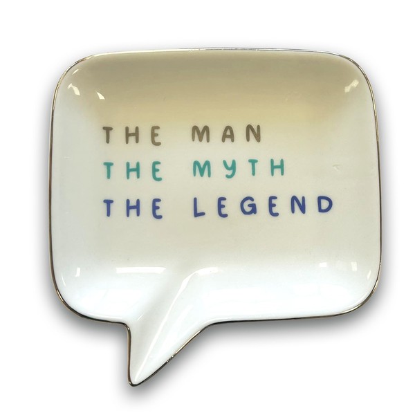 The Man The Myth The Legend Ceramic Trinket Tray Dish