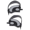 2PCS Exercise Bike Pedals with Straps PP PVC Stainless Steel
