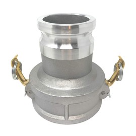 Gloxco Aluminum Type DA Cam and Groove Hose Fitting, Reducer, 4" Female Camlock x 3" Male Camlock (CAM-4030-DA-AL)