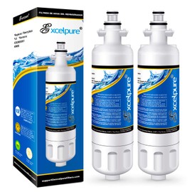 EXCELPURE ADQ36006101 Replacement for LG LT700P, Kenmore 9690,46-9690, RWF1200A, LFXC24726S,SP-LE700, LFXS24623S, RFC1200A, LFXC24726D, HDX FML-3, RWF1052, ADQ36006102, Refrigerator Water Filter 2PACK