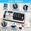 Upgrade 5 in 1 Electric Knife Sharpener, Professional 3-Stage with
