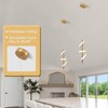 Vloitgol Spiral Led Pendant Light Fixtures, 5500K Gold Modern Led