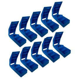 Pill Cutter and Splitter with Storage Compartment - Cuts Small or Large Pills, Tablets and Vitamins evenly in Half with Sharp Stainless-Steel Blade (10)