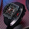 MF MINI FOCUS Men's Watch Fashion Tonneau Wrist Watches (Chronograph/Waterproof/Luminous/Calendar)