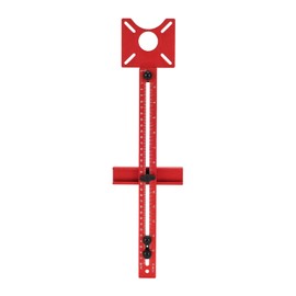 4 in 1 Router Milling Groove Bracket, Aluminum Alloy Router Circle Cutting Jig for Woodworking, Cabinet Hardware Woodworking Tool