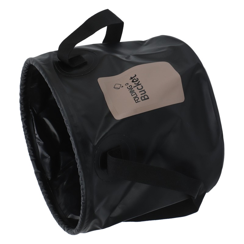 Camping Collapsible Bucket 10L Capacity Food Grade PVC Mesh Side