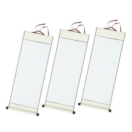 EXCEART 3pcs Blank Scroll Scroll Rice Paper Scrolls Painting Supply Calligraphy Scroll Paper Chinese Scroll Blank Paper Scrolls Blank Canvas Drawing Scrolls Handmade Paper White Four Feet