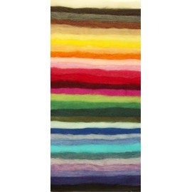 Weir Crafts Ecosoft Wool roving for Felting - 1 Full Ounce Flame