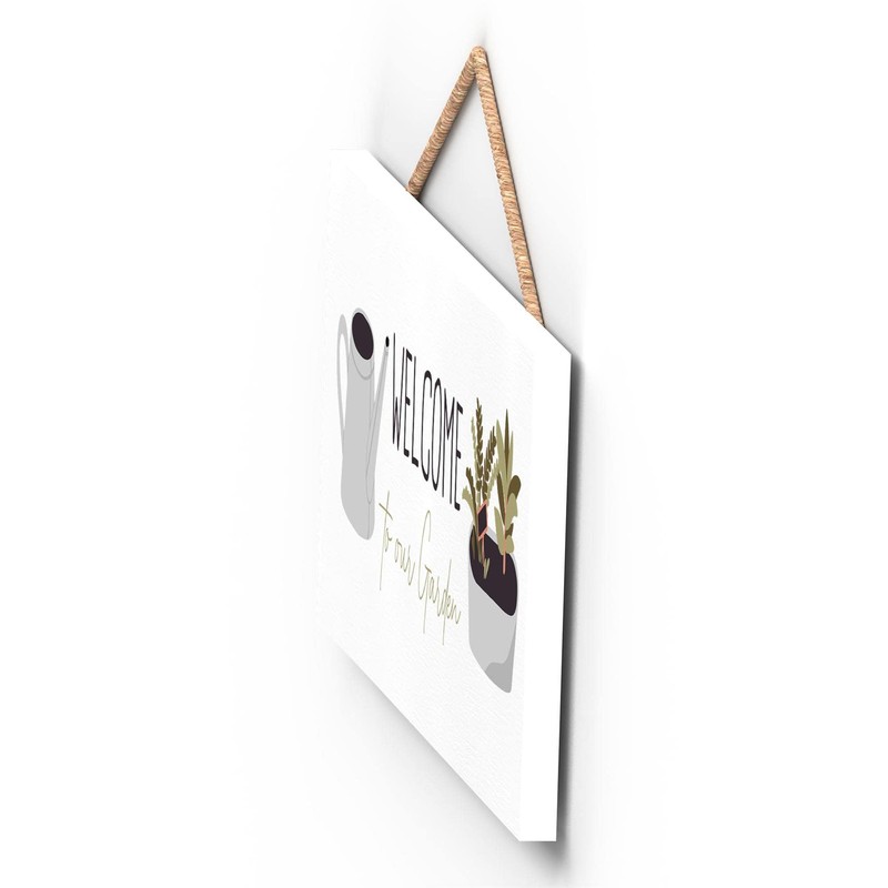 Global Designs Welcome To Our Garden Theme Gift Idea Hanging