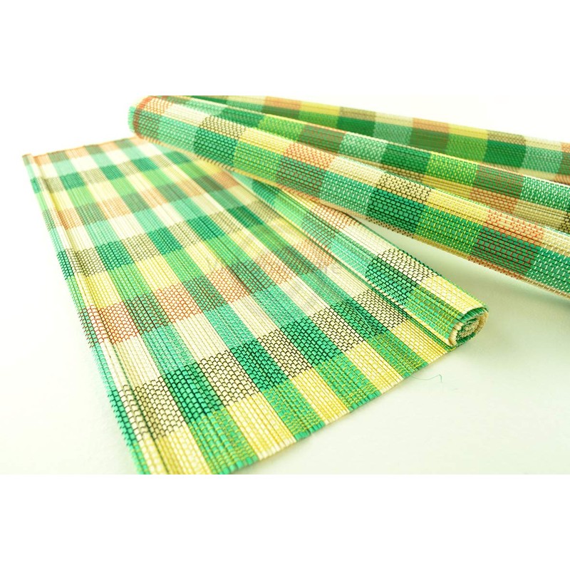 Bamboo Placemats, Pack of 4 Handmade Wood Table Mats, Eco