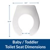 BEMIS BB955CT Commercial Heavy Duty Open Front Baby/Toddler Plastic Toilet