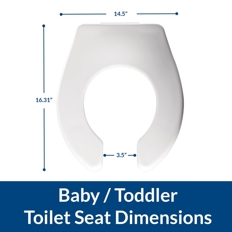 BEMIS BB955CT Commercial Heavy Duty Open Front Baby/Toddler Plastic Toilet