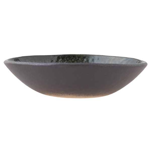 Marui Pottery MR-3-4192 Shigaraki Ware Hephamon, Bowl, Plate, Diameter Approx.